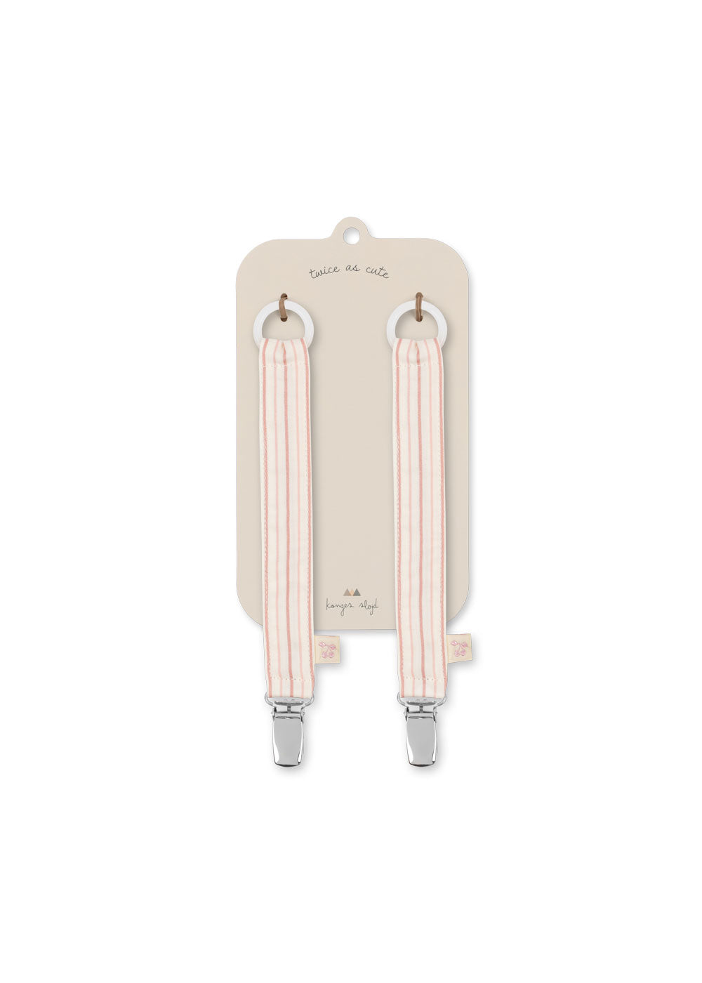 Konges Sløjd Fopspeenketting Strap 2st | Stripie Petite Rose