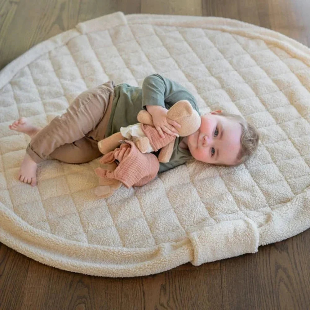 Play&Go 3-in-1 speelkleed Soft Teddy in Beige Oat, open als speelmat