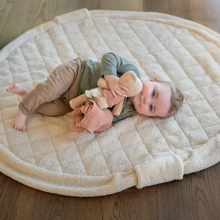 Play&Go 3-in-1 speelkleed Soft Teddy in Beige Oat, open als speelmat