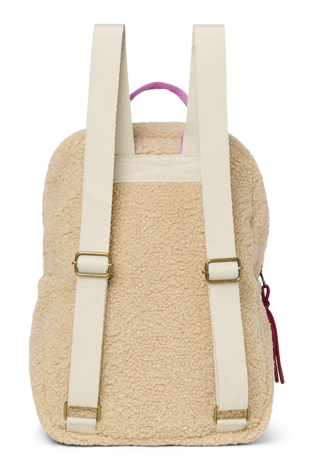 Studio Noos Backpack Midi | Ecru Teddy Lilac