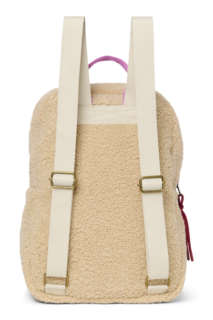 Studio Noos Backpack Midi | Ecru Teddy Lilac
