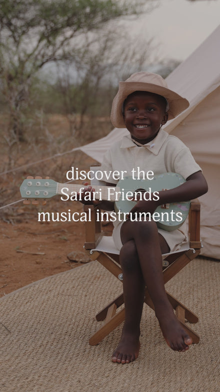Little Dutch Houten Gitaar Safari Friends | Groen