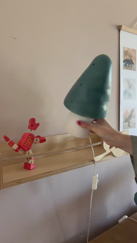 Egmont Toys Nachtlamp Mushroom Natural Teal 28cm