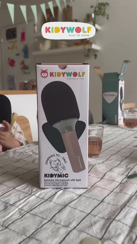 Kidywolf Kidymic Karaoke Micro Met Led | Groen
