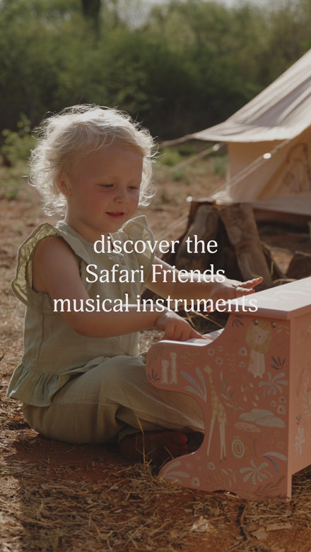 Little Dutch Houten Piano Safari Friends | Roze
