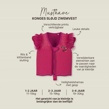 * Konges Sløjd Amelia Zwemvest | Rainbow Bow