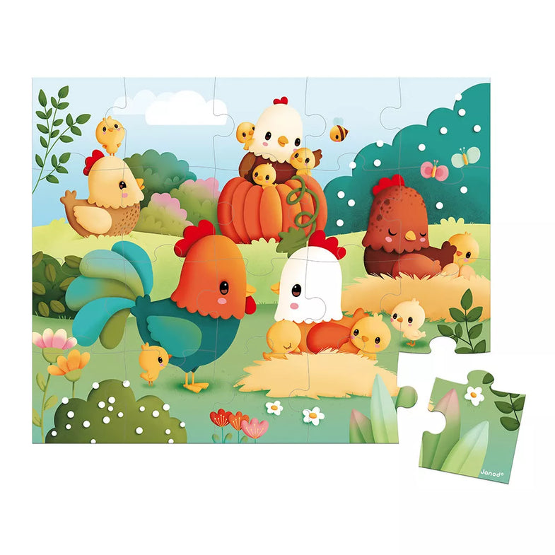 Janod Farm Puzzel | Welcome To The Farmyard 20ST