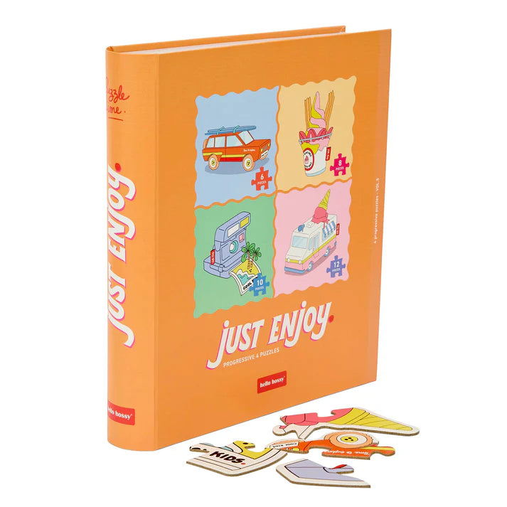 * Hello Hossy Vormpuzzel 4 Puzzels (6 tot 12 Stuks) | Just Enjoy