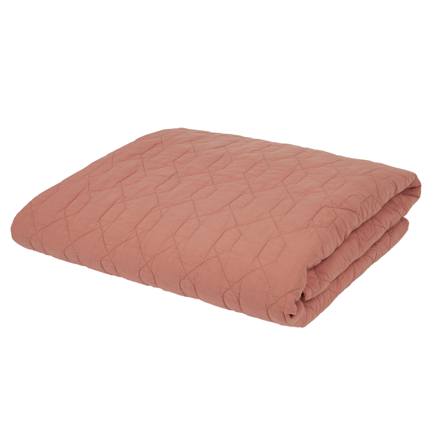 * Nobodinoz Wabi Sabi Quilted Deken 100x135cm | Rosewood*