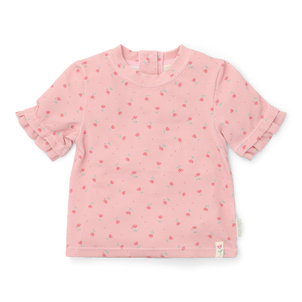 * Little Dutch UV Zwemshirt Korte Mouwen Sunny Flowers Blush