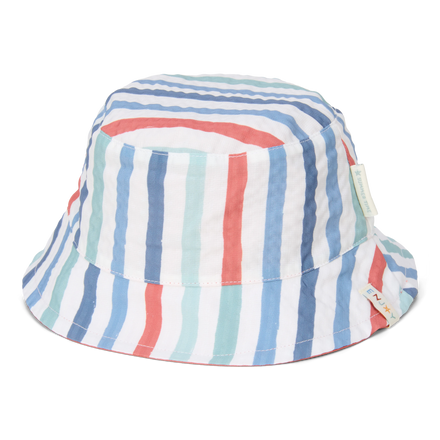 * Little Dutch UV Bucket Hat Omkeerbaar Stripes Multi-Colour