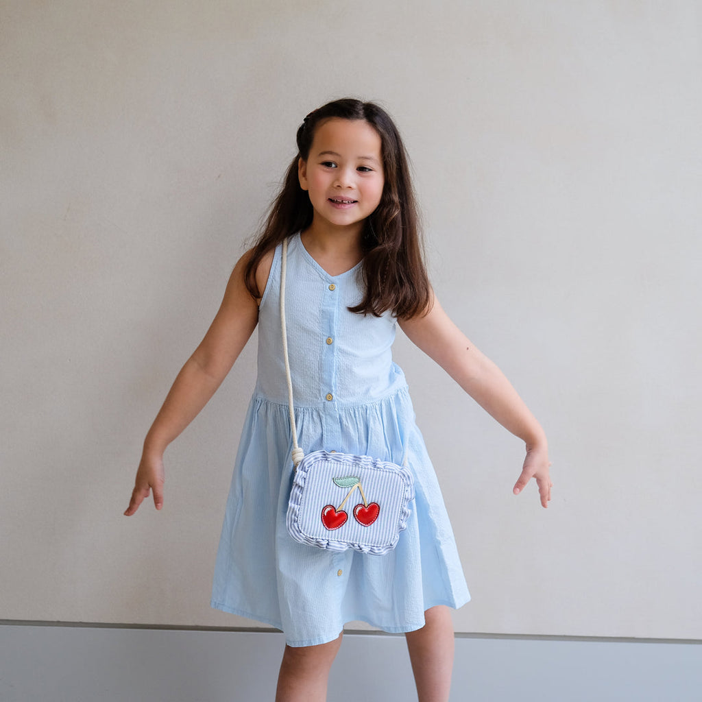 Mimi & Lula Striped Cherry Handtasje
