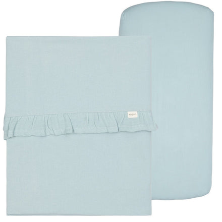 Koeka Ledikantlaken En Hoeslaken Set Ruffle Faro | Sky