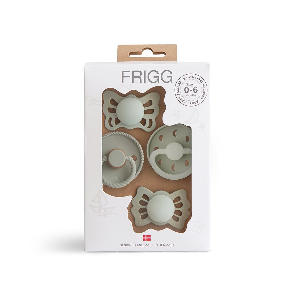 Frigg Baby's First Pacifier Fopspenen Set Maat 1 | Sage Groen