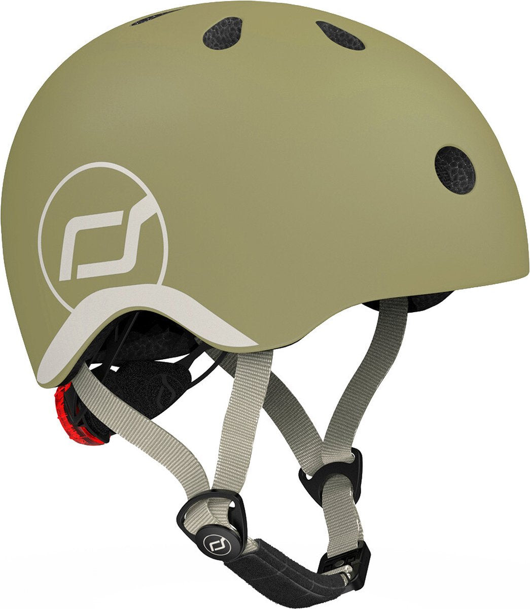 Scoot and Ride Helm XS Olive kinderhelm
