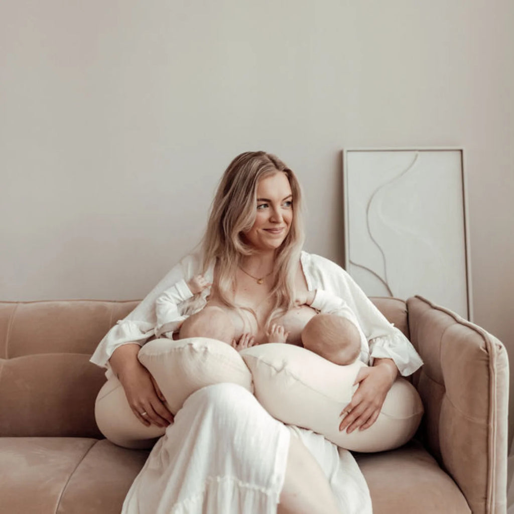 Ilmaha Voedingskussen Tweeling Hydrofiel | Champagne