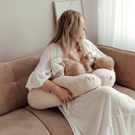 Ilmaha Voedingskussen Tweeling Hydrofiel | Champagne