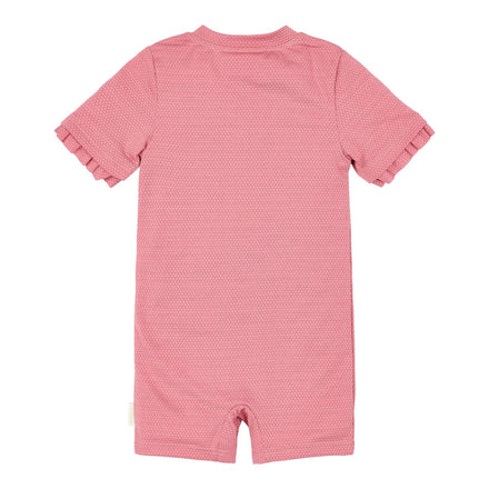 Little Dutch UV Zwempak Korte Mouwen | Dreamy Pink Sparkle