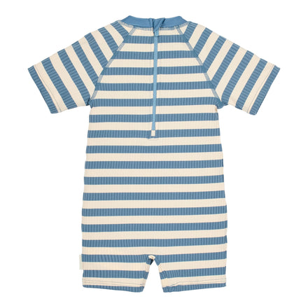 Little Dutch UV Zwempak Korte Mouwen | Ocean Blue Stripes