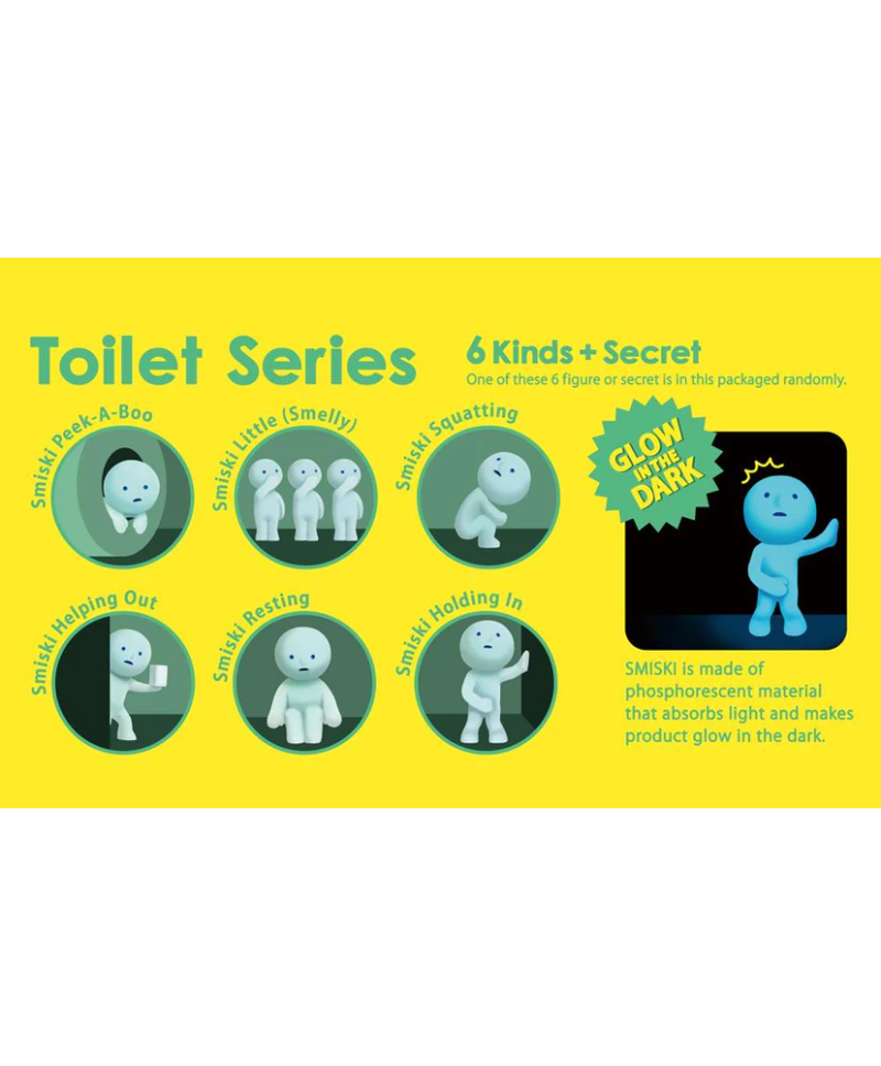 Smiski Gelukspopje Glow In The Dark | Toilet Series