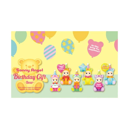 Sonny Angel Gelukspopje Happy Birthday Gift Bear | 1 stuk
