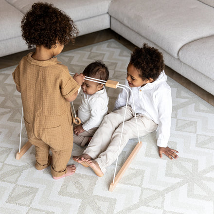 Eeveve Speeltapijt Foam Puzzel | Kilim Feather Grey