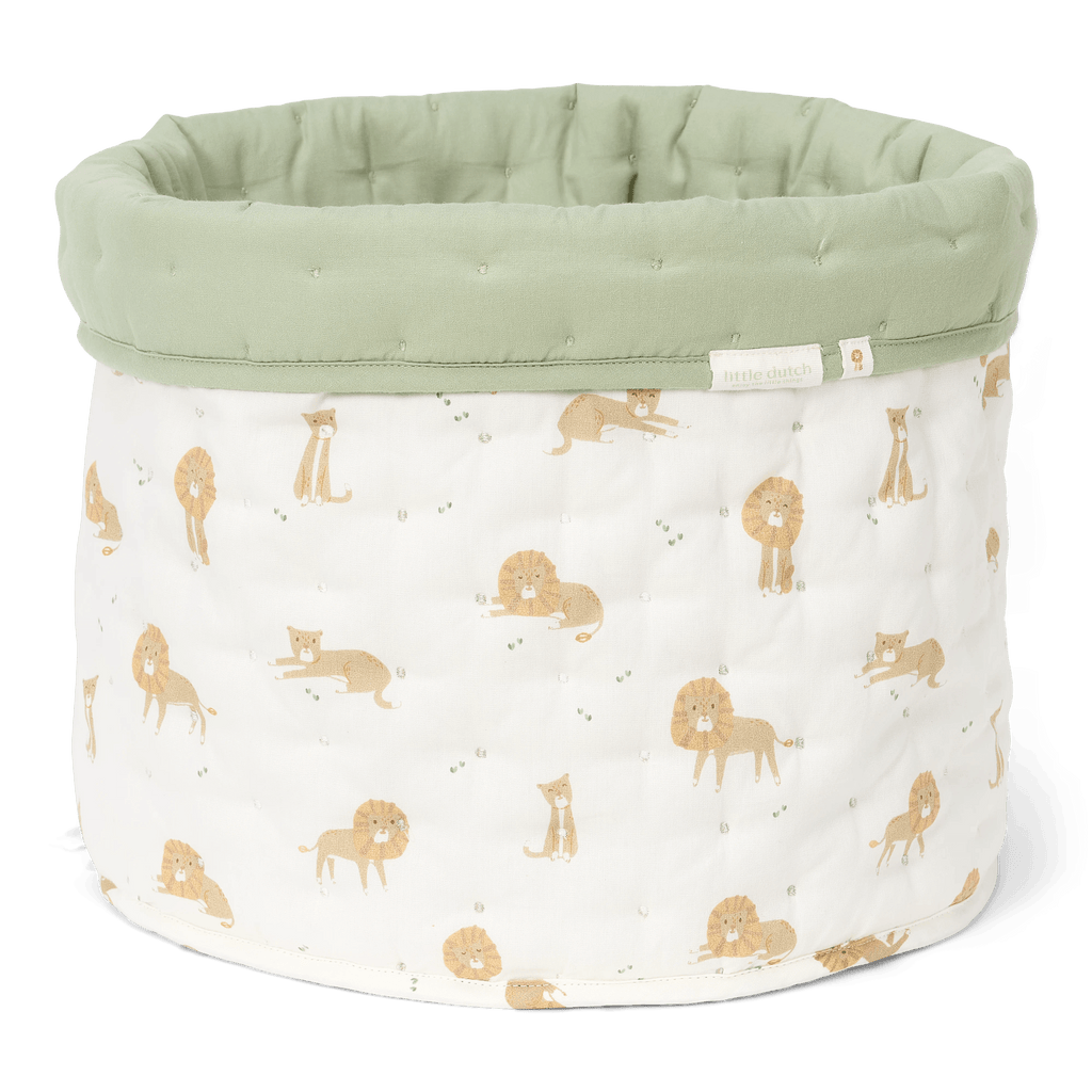 Little Dutch Opbergmand Medium Safari Leo 30x25 cm | Groen