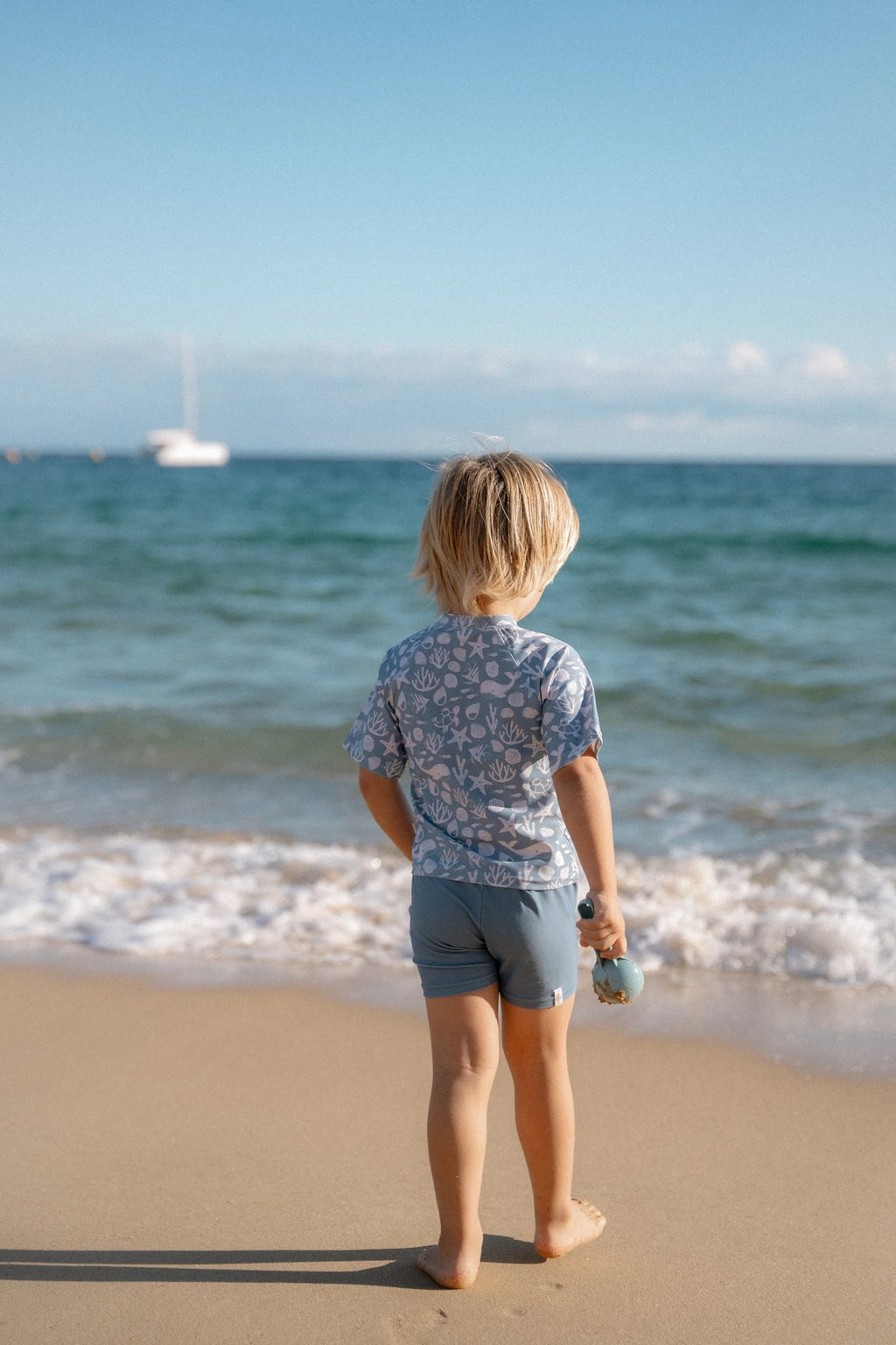 * Little Dutch UV Zwemshirt Korte Mouwen Ocean Multi-Colour