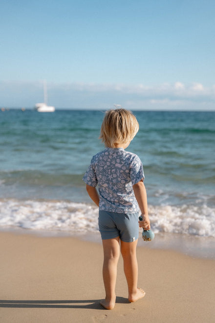 * Little Dutch UV Zwemshirt Korte Mouwen Ocean Multi-Colour