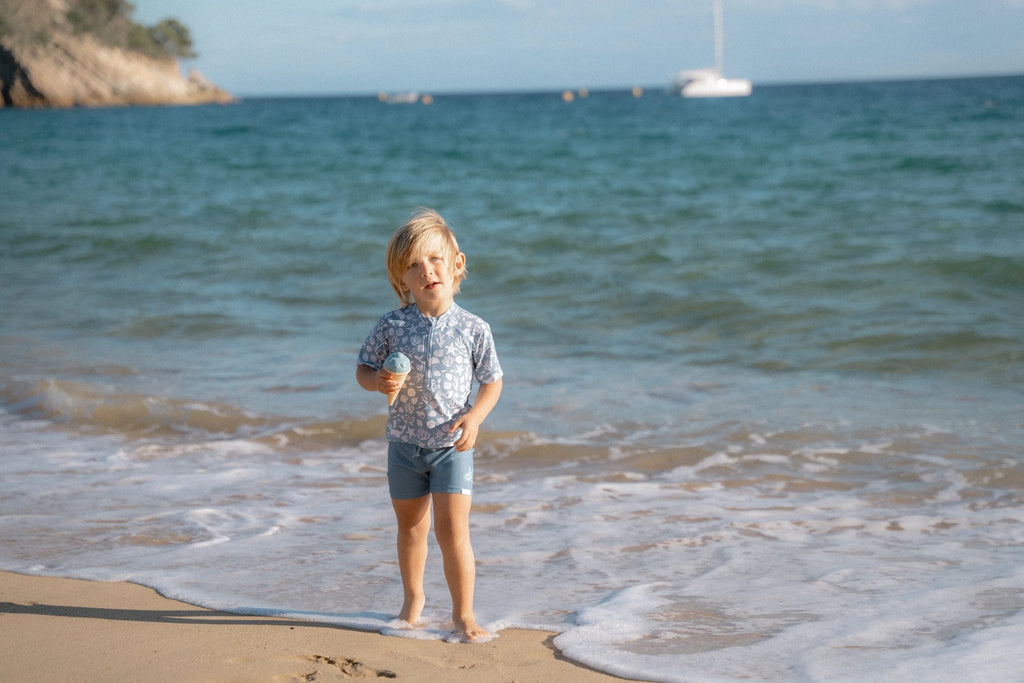 * Little Dutch UV Zwemshirt Korte Mouwen Ocean Multi-Colour