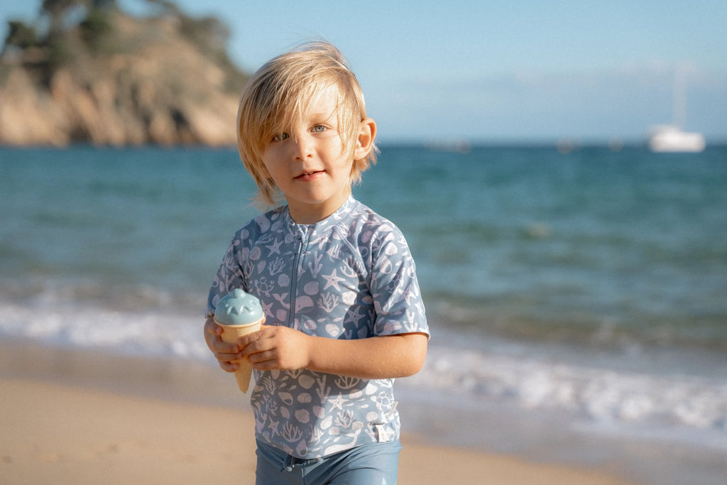 * Little Dutch UV Zwemshirt Korte Mouwen Ocean Multi-Colour