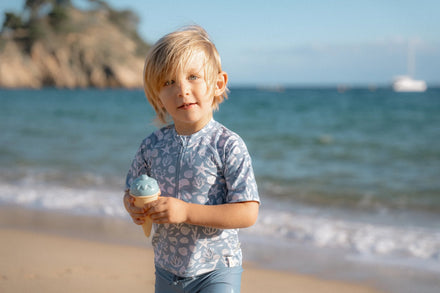 * Little Dutch UV Zwemshirt Korte Mouwen Ocean Multi-Colour