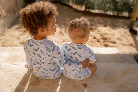 * Little Dutch UV Zwemshirt Korte Mouwen Ocean Multi-Colour