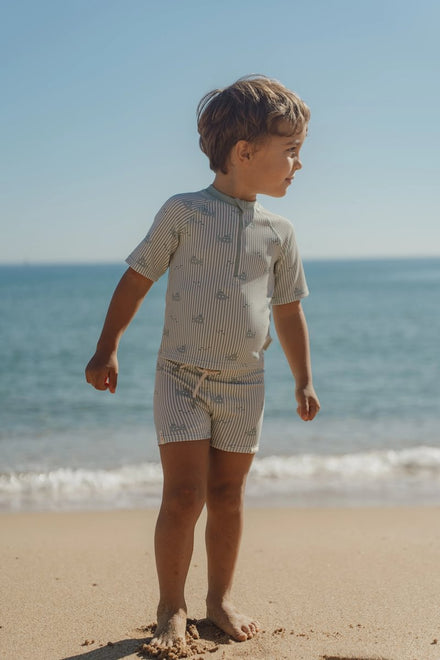 Little Dutch Set Zwemshirt Korte Mouwen En Broekje | Ocean Adventure