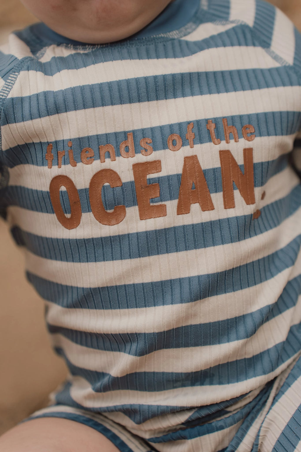 Little Dutch UV Zwempak Korte Mouwen | Ocean Blue Stripes