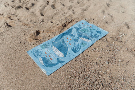 Little Dutch Strandhanddoek 60x120 | Ocean World Blue