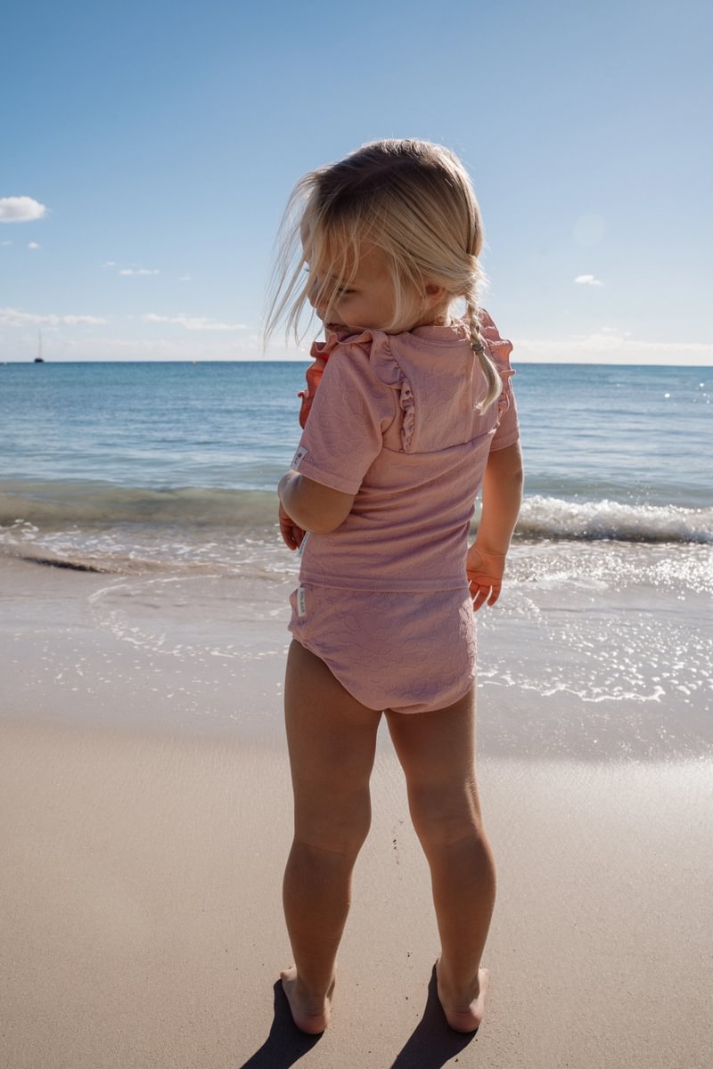 Little Dutch UV Zwemshirt Korte Mouwen | Dreamy Pink Rose