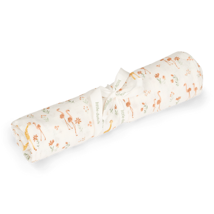 Little Dutch Swaddle Hydrofiele Doek 120x120 cm Blooming Safari | Meerkleurig