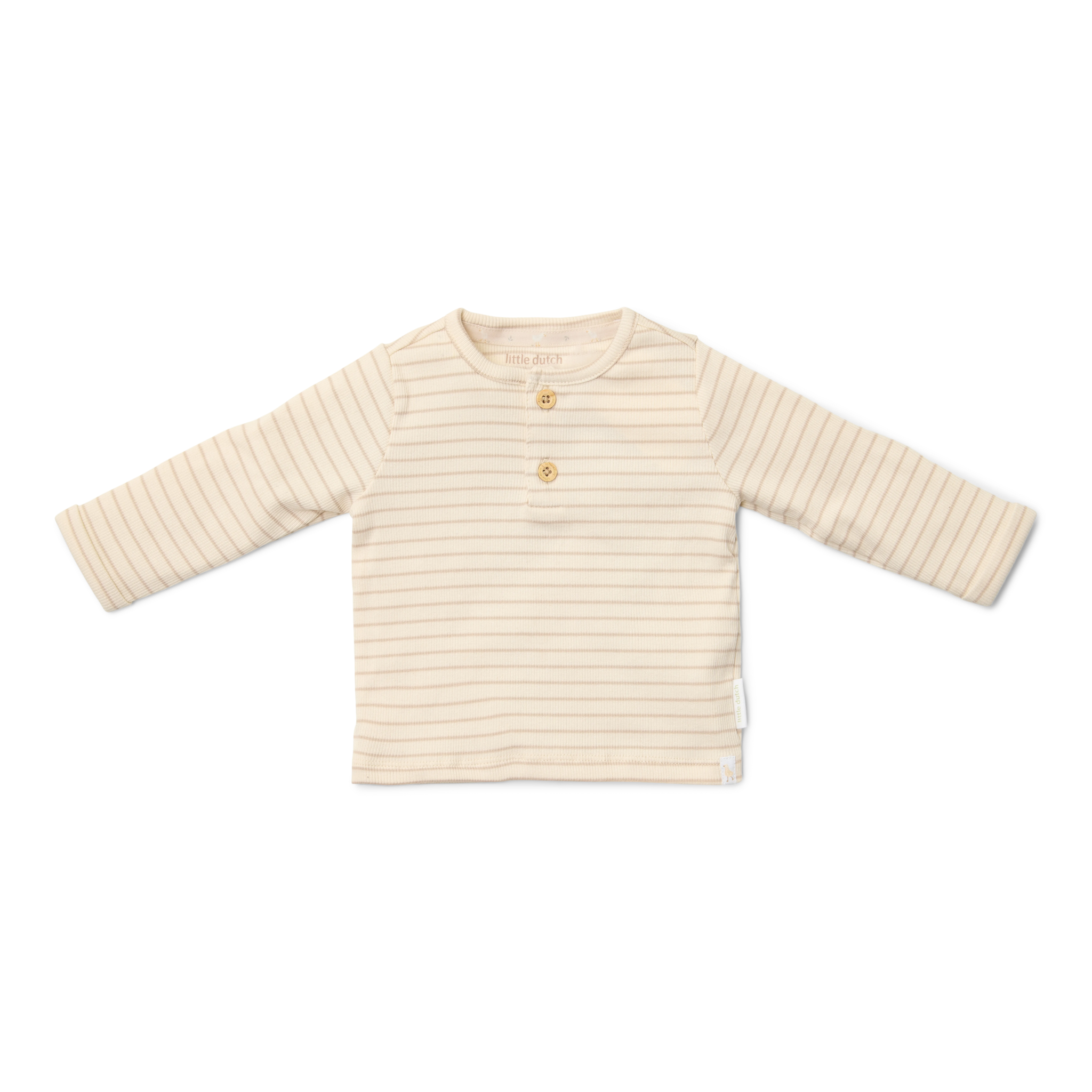 Little Dutch T-shirt Lange Mouw | Beige Stripe