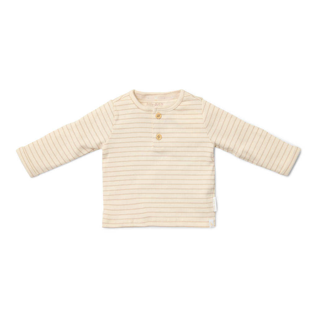 Little Dutch T-shirt Lange Mouw | Beige Stripe