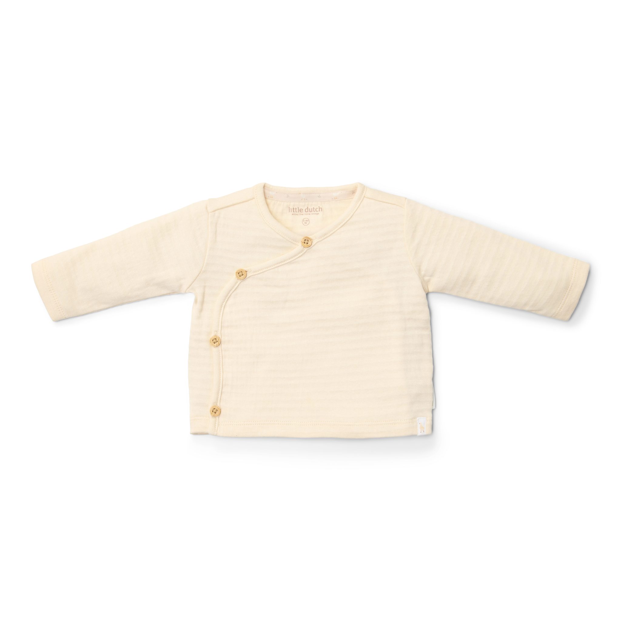Little Dutch T-shirt Overslag Lange Mouw | Creme