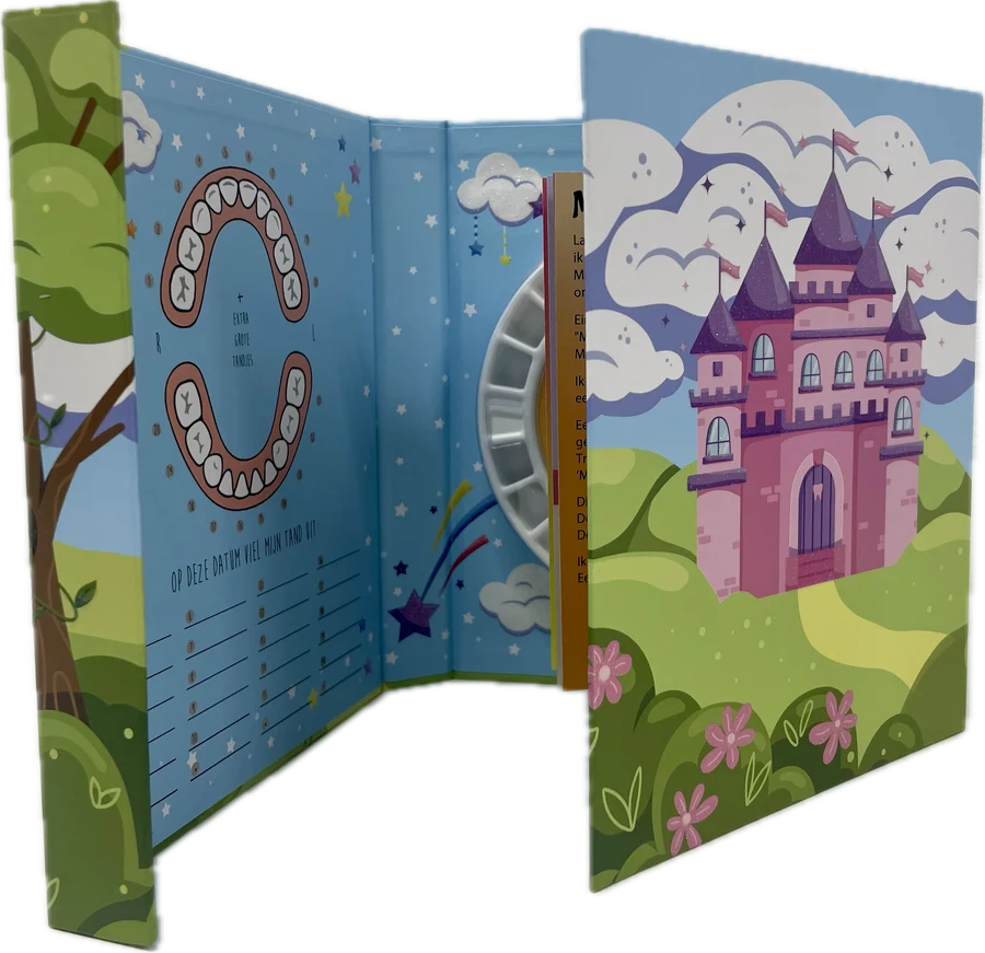 Tandenpret bewaarboek Unicorn met plaats voor een foto en notities over het tanden wisselen