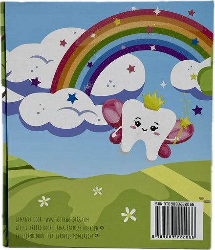 Tandenboekje Unicorn van Tandenpret inclusief 5 kaartjes met weetjes over tanden
