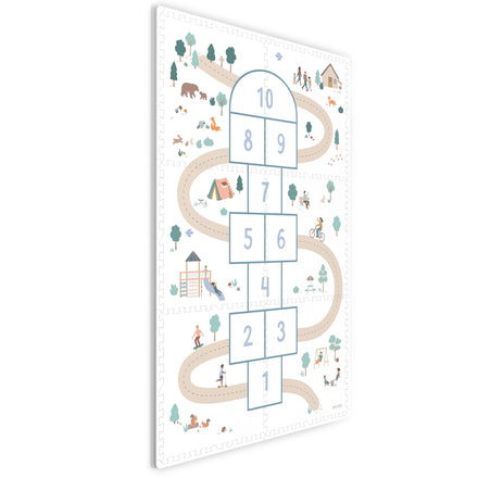 Play & Go EEVAA 2-In-1 Speeltapijt Puzzelmat & Opbergbox | Hinkelpad 120x180cm