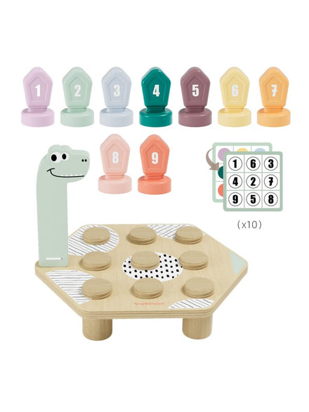 Topbright Happy Dino Twist Houten Cijfers en Kleuren Leren Spel
