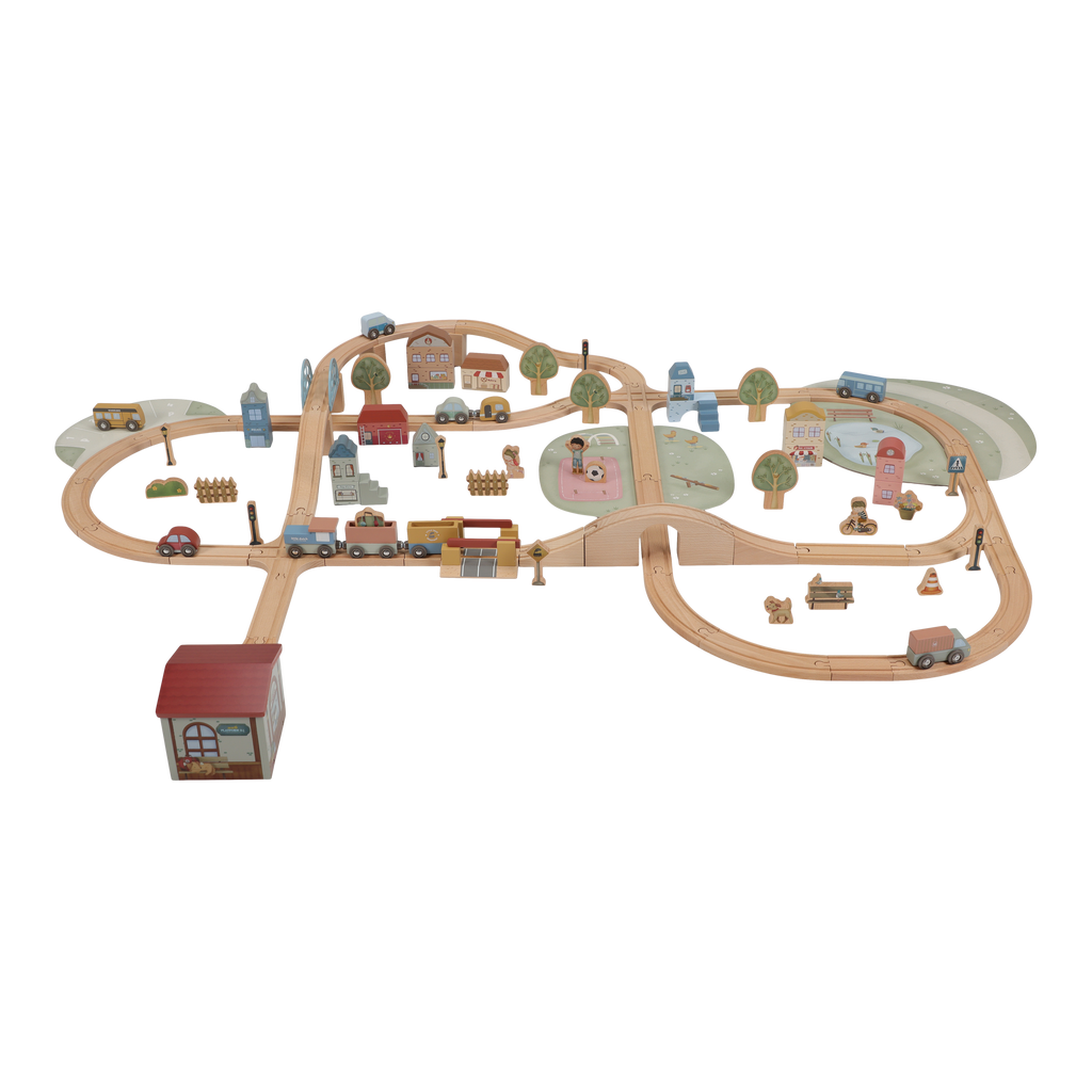 Little Dutch Houten Treinbaan Set | XL