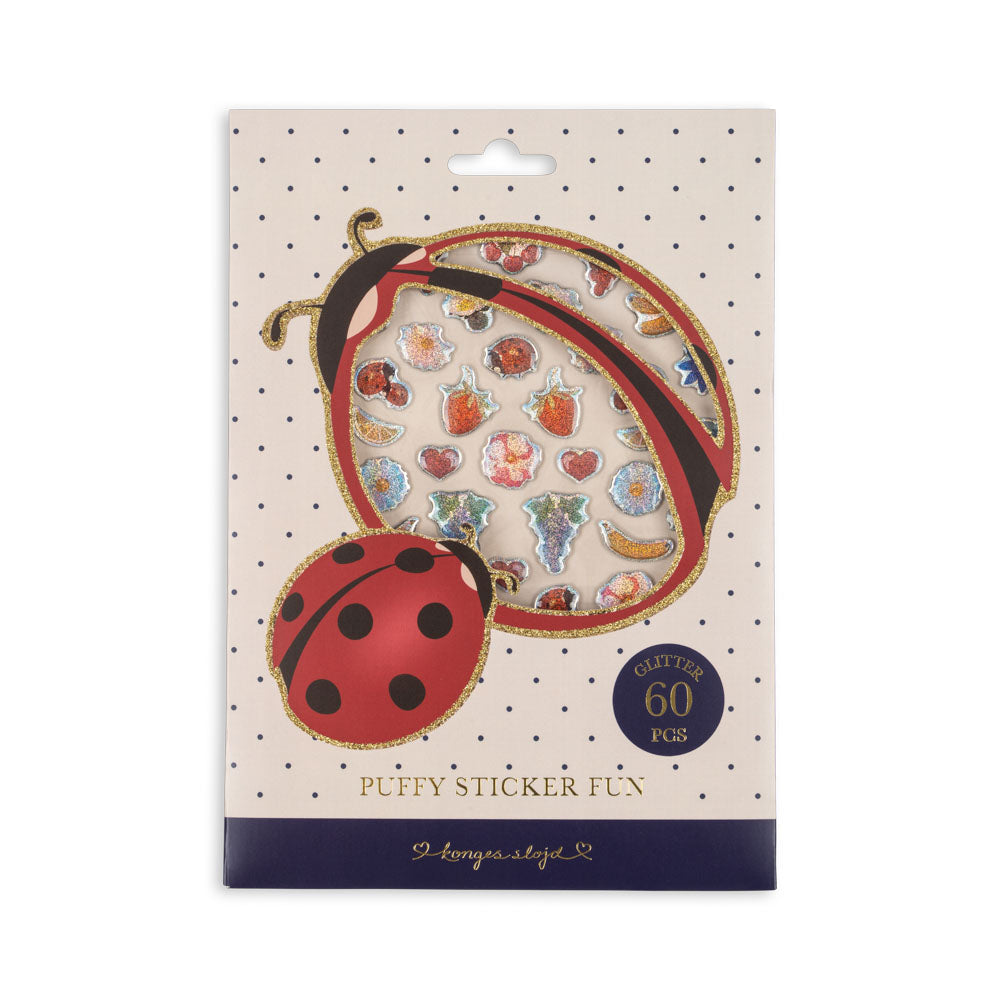 Konges Sløjd Puffy Stickers | Ladybug