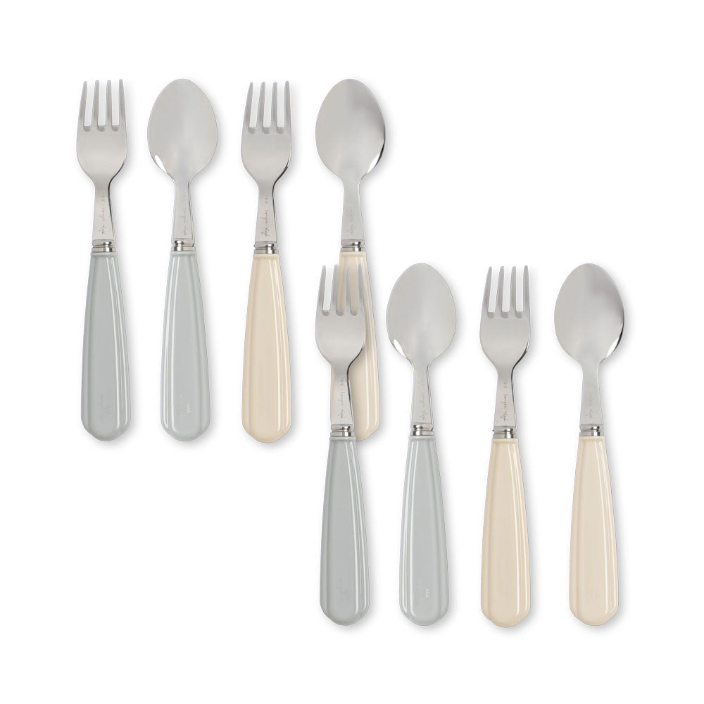 Konges Sløjd Bestekset 8st | Creme - Onyx