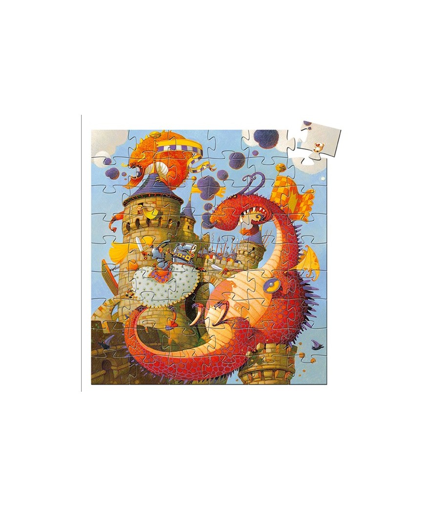 Djeco Puzzel 54 Stukken | Vaillant Et Les Dragons