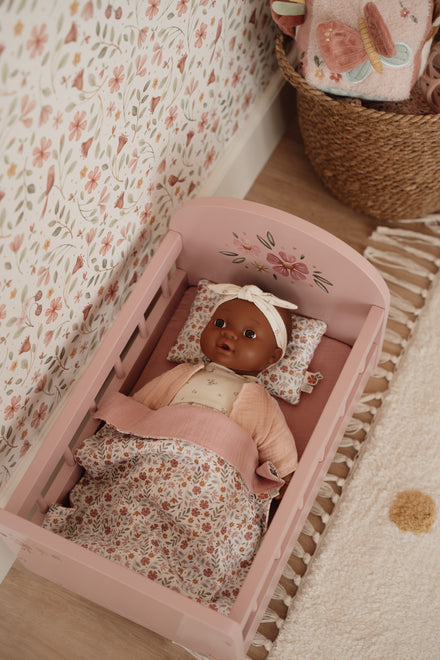 Little Dutch Houten Poppenbed | Roze